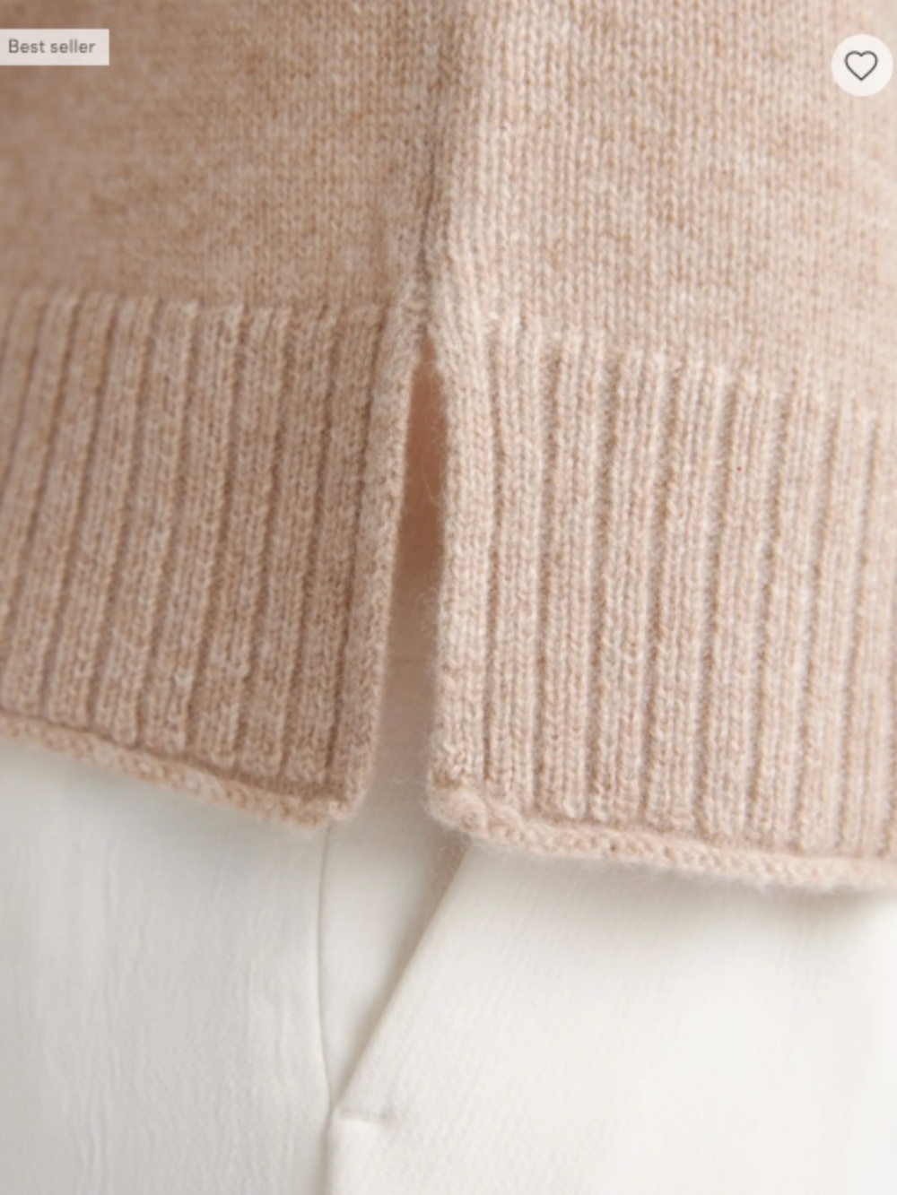 Quince Mongolian Cashmere Boxy Crewneck Sweater Size Small Oatmeal - Picture 3 of 8